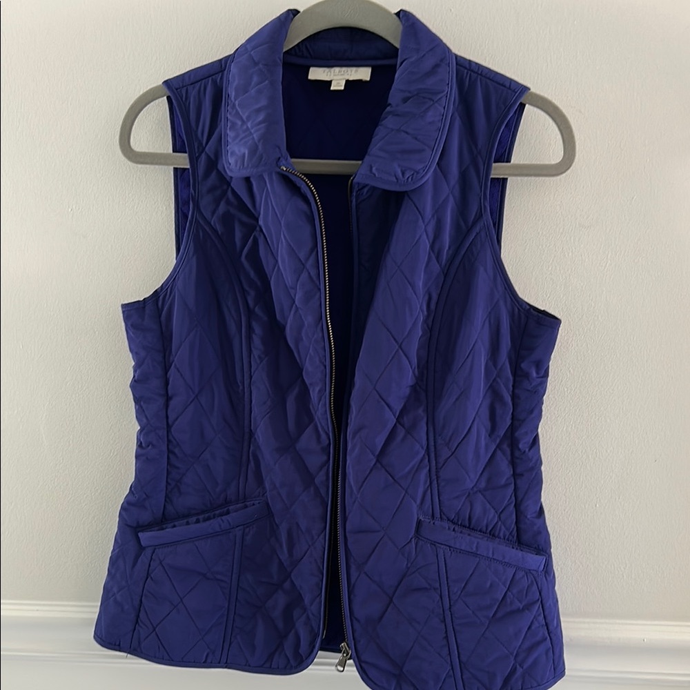 Talbots Deep Purple Quilted Vest